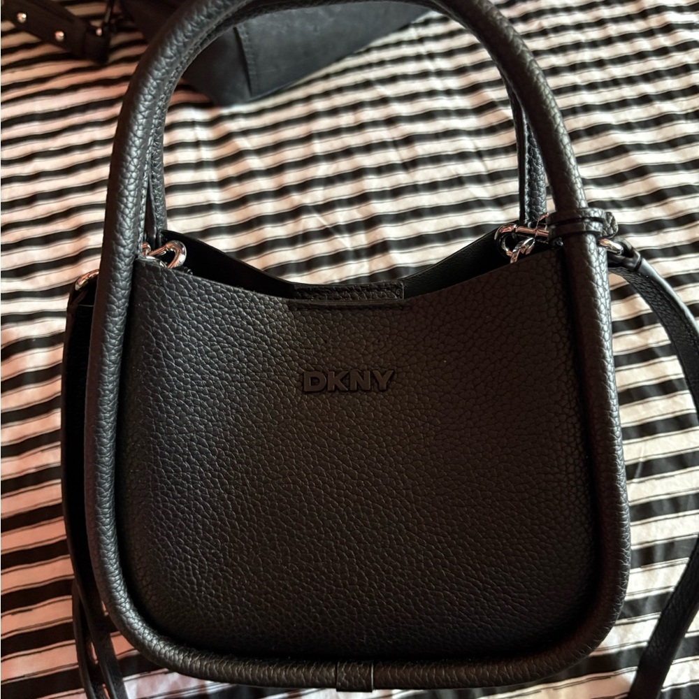 DKNY Black Mini Leather Bag